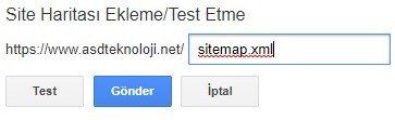 Google Site Haritası Ekleme